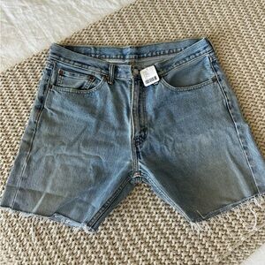 Urban Renewal Remade Levi’s Longline Low-Rise Jorts in Vintage Denim Light